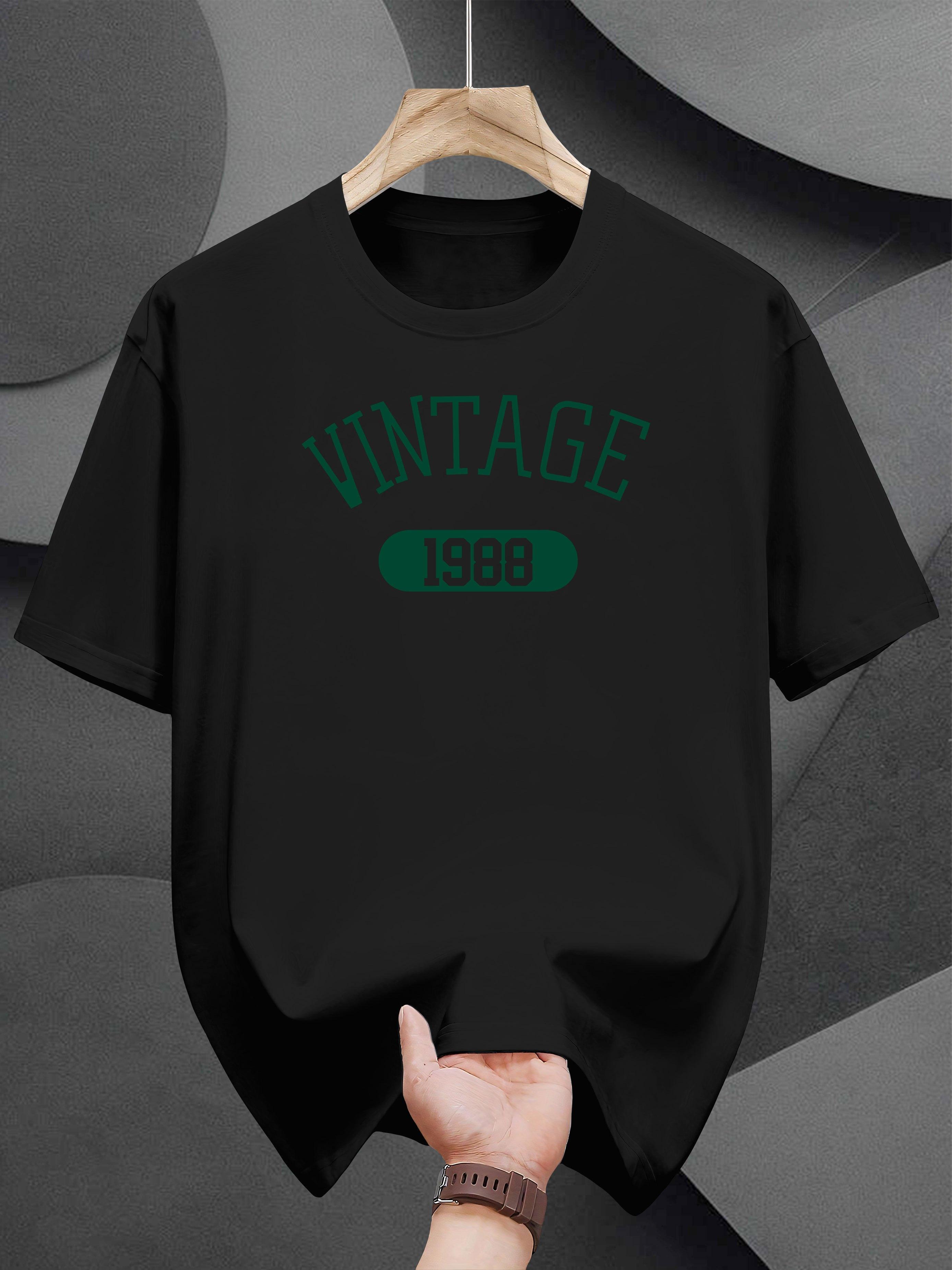 Vintage 1980 Graphic Print T-shirt - Navy Blue Casual Short Sleeve Round Neck Summer Tee XXXXL
Vintage 1980 Graphic Print T-shirt - Navy Blue Casual Short Sleeve Round Neck Summer Tee XXXXL