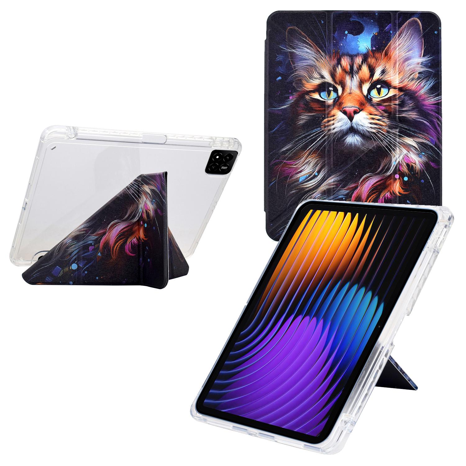 Чохол для Xiaomi Pad 7/Pad 7 Pro зі складаною підставкою, візерунком, зі шкіри + прозорого акрилу, з тримачем для олівця H
Чохол для Xiaomi Pad 7/Pad 7 Pro зі складаною підставкою, візерунком, зі шкіри + прозорого акрилу, з тримачем для олівця H