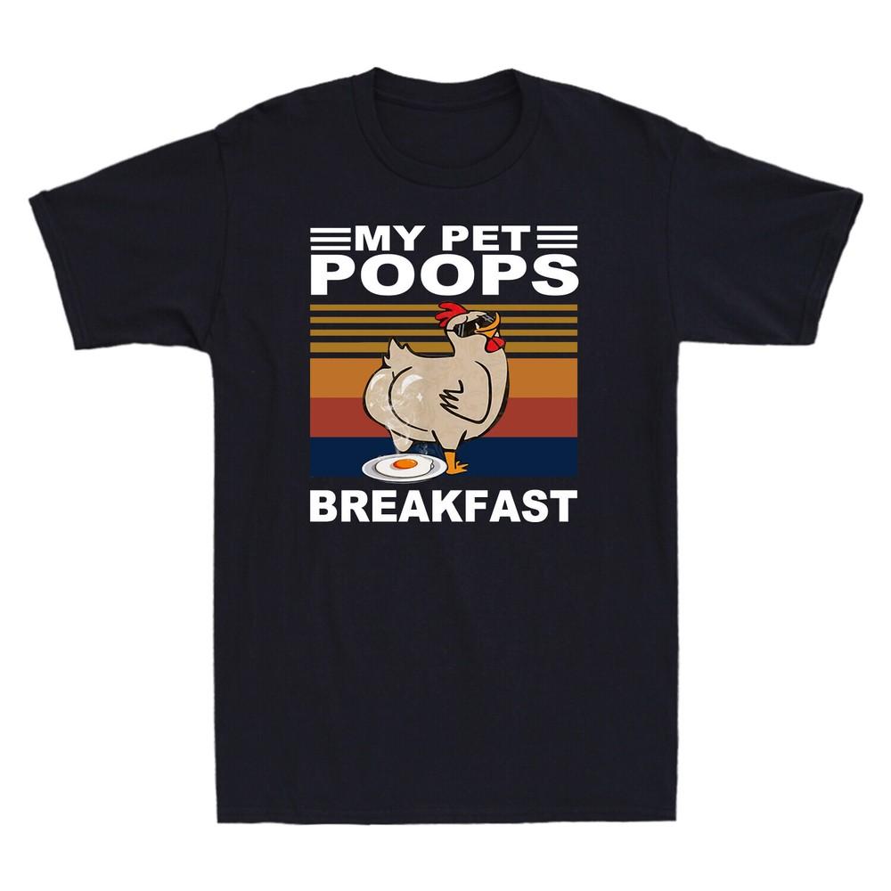 My Pet Poops Breakfast Funny Chicken with Glasses Graphic Men T Shirt Black Tee Unisex T-Shirt XXXXL
My Pet Poops Breakfast Funny Chicken with Glasses Graphic Men T Shirt Black Tee Unisex T-Shirt XXXXL