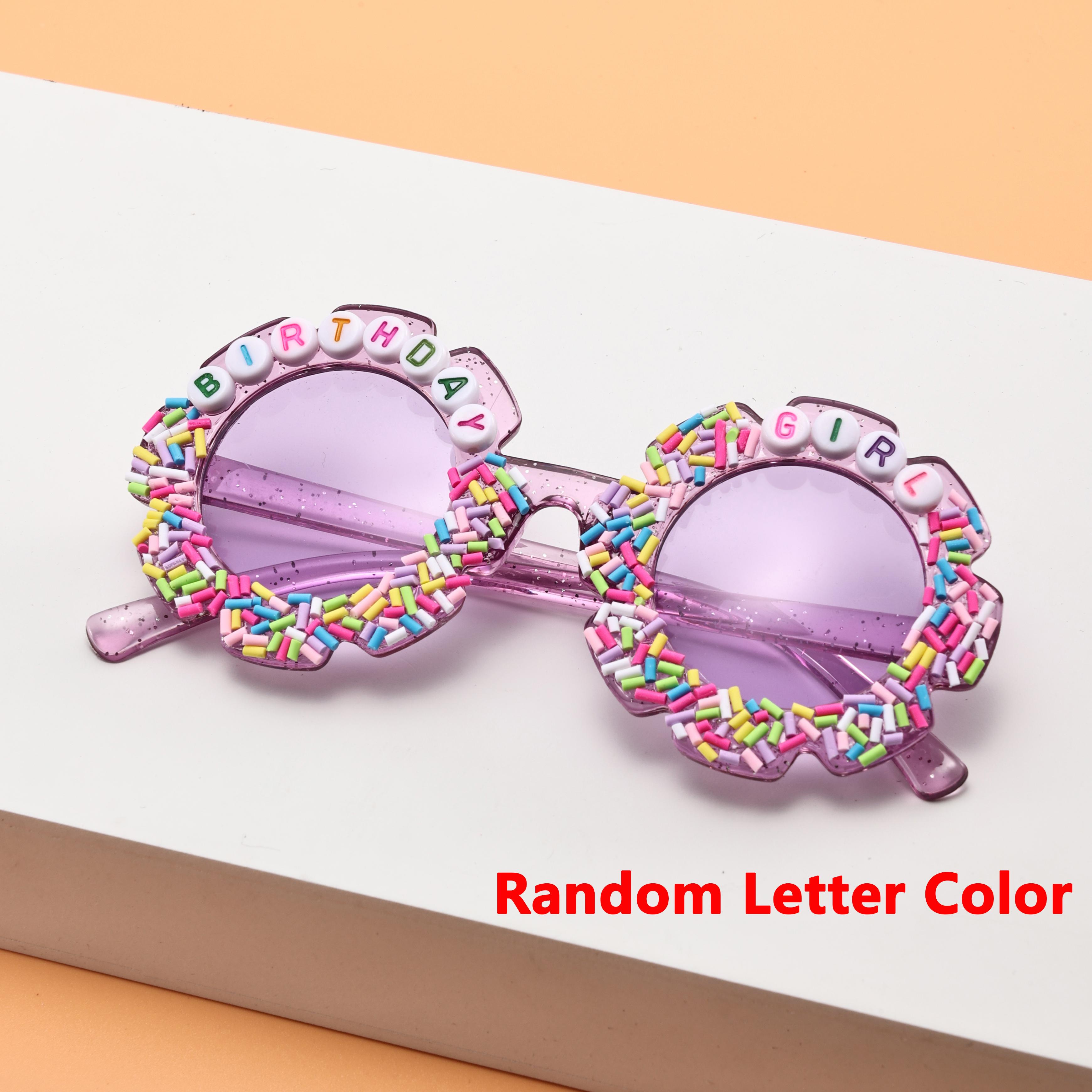 Kids Birthday Party Sunglasses Sprinkle Donut Decor BIRTHDAY Beads Cute Shades for Toddler Girls Perfect for Photos KJ084
Kids Birthday Party Sunglasses Sprinkle Donut Decor BIRTHDAY Beads Cute Shades for Toddler Girls Perfect for Photos KJ084