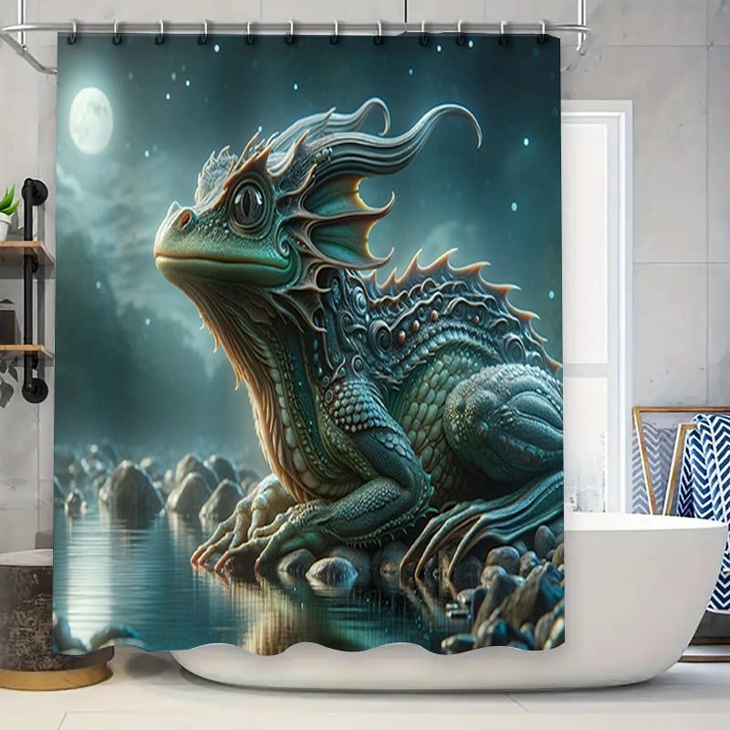 Magical Dragon Shower Curtain Hd Printed Fantasy Design For Bathroom Decor – Waterproof Fabric With Rings. W60H190(CM)-1 Pcs
Magical Dragon Shower Curtain Hd Printed Fantasy Design For Bathroom Decor – Waterproof Fabric With Rings. W60H190(CM)-1 Pcs