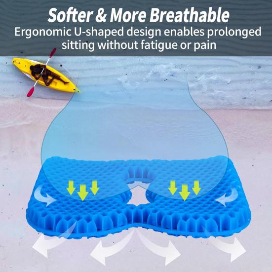 Yousheng U-shaped Gel Seat Cushion Pain Relief Large Size Ergonomic Design Lumbar Support Cushion Degenerative Disc Disease Cushion A
Yousheng U-shaped Gel Seat Cushion Pain Relief Large Size Ergonomic Design Lumbar Support Cushion Degenerative Disc Disease Cushion A