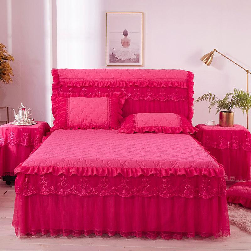 Princess Thicken Padding Bed Skirt Non-slip Quilted Spread Soft Warm King Queen Without Pillowcase 1pc Skirt 120x200cm
Princess Thicken Padding Bed Skirt Non-slip Quilted Spread Soft Warm King Queen Without Pillowcase 1pc Skirt 120x200cm