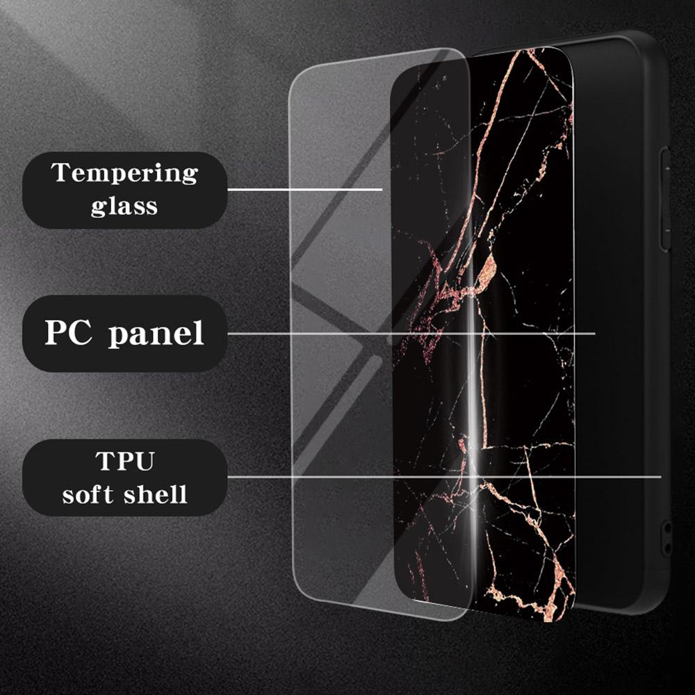 For iPhone 16e Case Marble Pattern Tempered Glass+PC+TPU Protective Phone Cover Gold Black Marble
For iPhone 16e Case Marble Pattern Tempered Glass+PC+TPU Protective Phone Cover Gold Black Marble