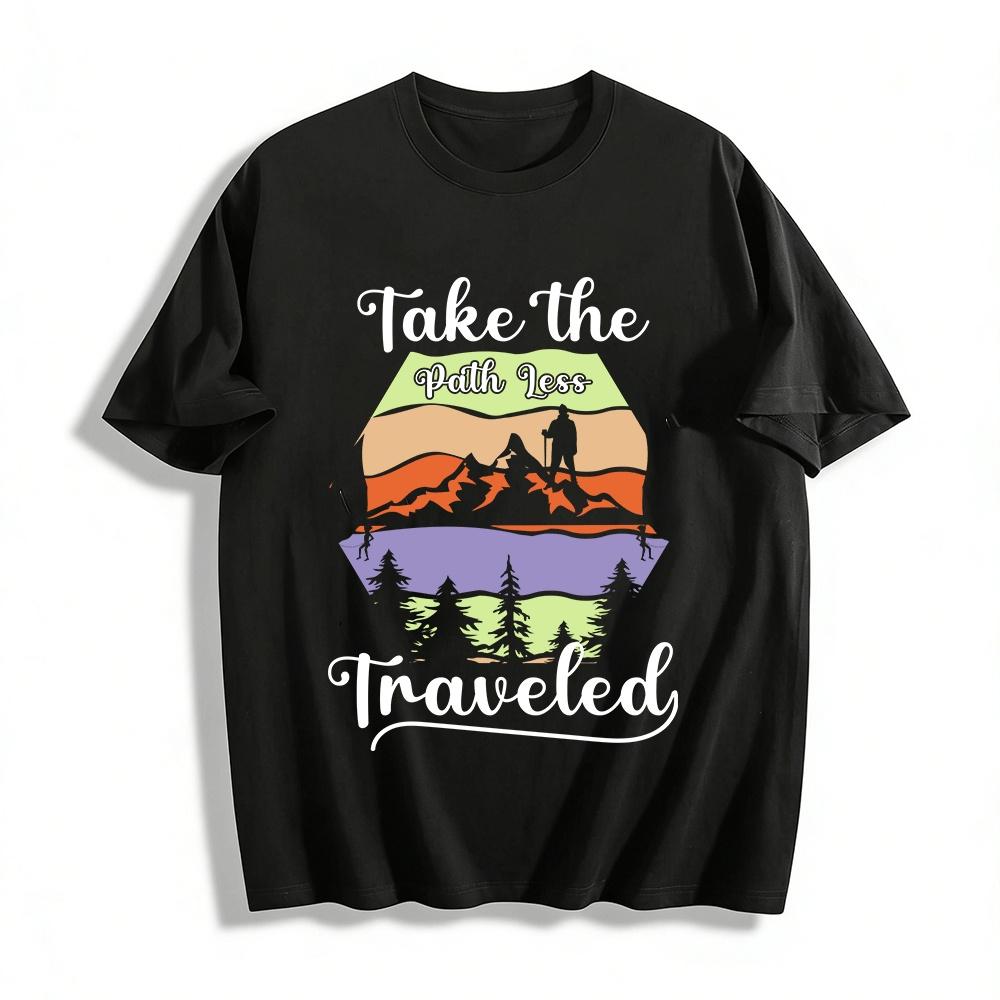 Path Less Mountain Hiking Graphic Casual Outdoor Top Pure cotton T-shirt XXS
Path Less Mountain Hiking Graphic Casual Outdoor Top Pure cotton T-shirt XXS