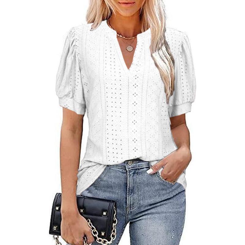 JPNTKY Women s Fashion Casual Solid Color Print Short Sleeve V Neck Blouses & Shirts Unique design S белый
JPNTKY Women s Fashion Casual Solid Color Print Short Sleeve V Neck Blouses & Shirts Unique design S белый