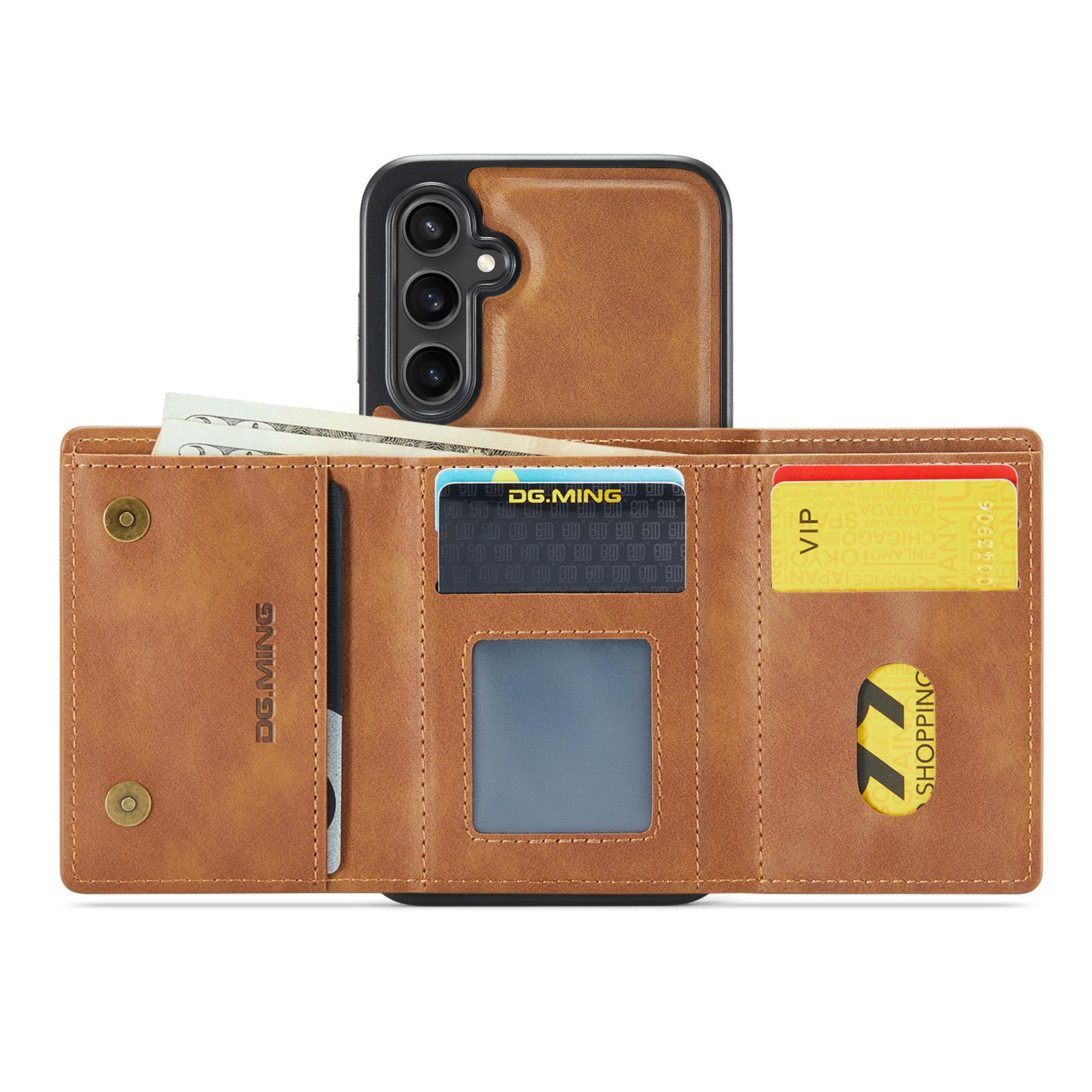 DG.MING M6 Series For Samsung Galaxy S25 Case Magnetic Wallet PU+PC+TPU Phone Cover Green
DG.MING M6 Series For Samsung Galaxy S25 Case Magnetic Wallet PU+PC+TPU Phone Cover Green