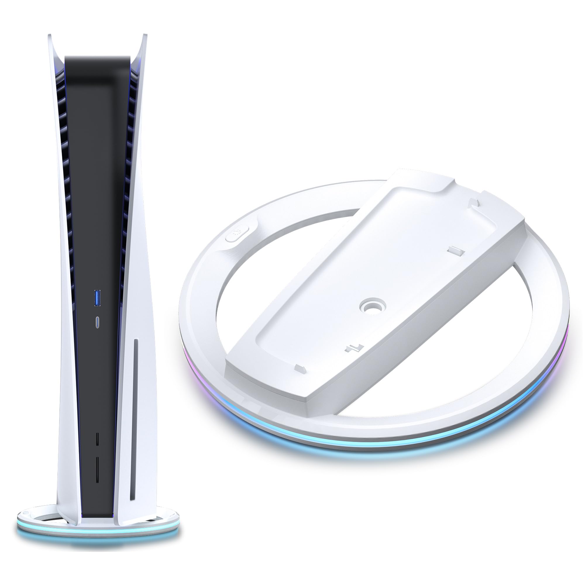 New PS5 Stand for vertical placement of PlayStation 5 and PS5 Features include earthquake scratch improved heat and lighting for both disc and digital білий
New PS5 Stand for vertical placement of PlayStation 5 and PS5 Features include earthquake scratch improved heat and lighting for both disc and digital білий