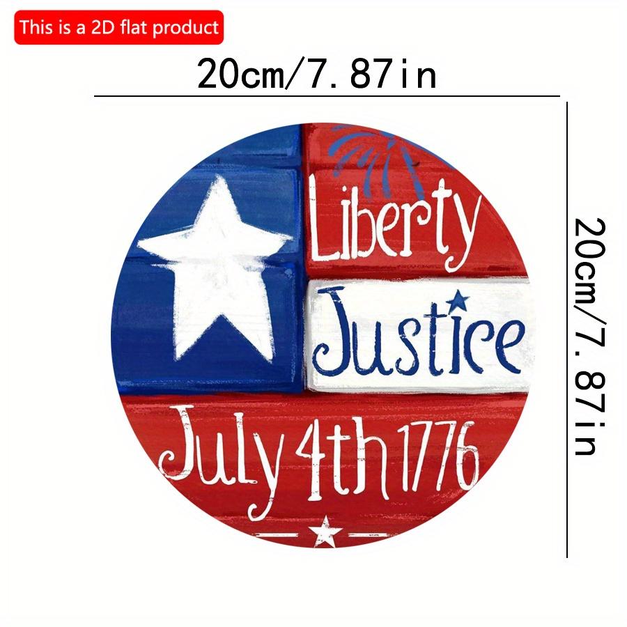 2D flat 20*20см1шт liberty Justiee 4 июля 1776 г. Красные, белые и синие полосы Звездные элементы Художественная табличка, Простой атмосферный стиль Деревянное украшение, Потрясающе 20*20cm
2D flat 20*20см1шт liberty Justiee 4 июля 1776 г. Красные, белые и синие полосы Звездные элементы Художественная табличка, Простой атмосферный стиль Деревянное украшение, Потрясающе 20*20cm