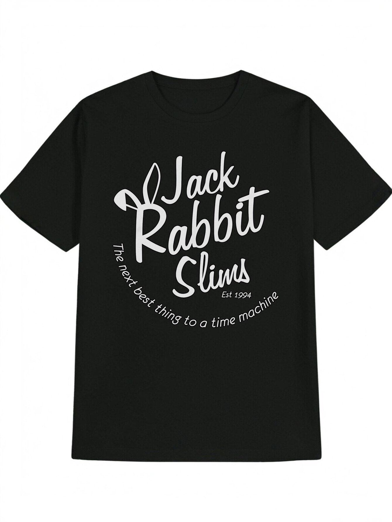 Casual Crew Neck T-shirt with Jack Rabbit Slims Graphic Print - The Best Thing to a Time Machine Design L
Casual Crew Neck T-shirt with Jack Rabbit Slims Graphic Print - The Best Thing to a Time Machine Design L