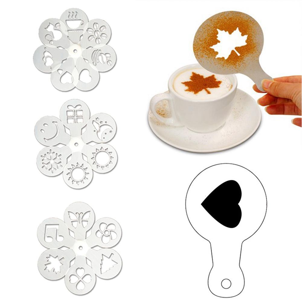 Templates Latte Drawing Coffee Stencils Coffee Printing Model Foam Spray Mold Powdered Sieve Tools
Templates Latte Drawing Coffee Stencils Coffee Printing Model Foam Spray Mold Powdered Sieve Tools