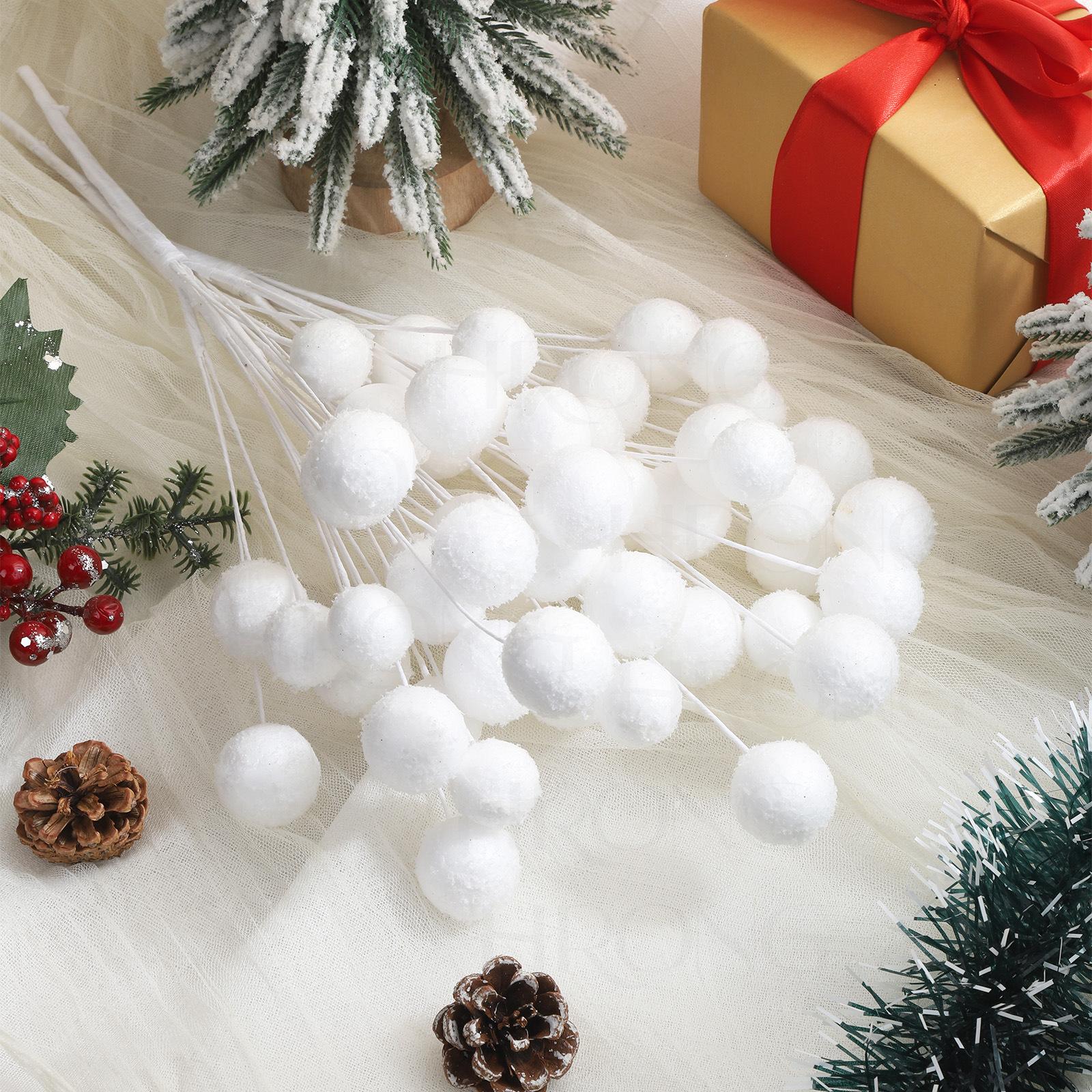 Faux White Snowball Christmas Branch Ornaments for Christmas Tree Decoration Christmas Party Decorations білий
Faux White Snowball Christmas Branch Ornaments for Christmas Tree Decoration Christmas Party Decorations білий