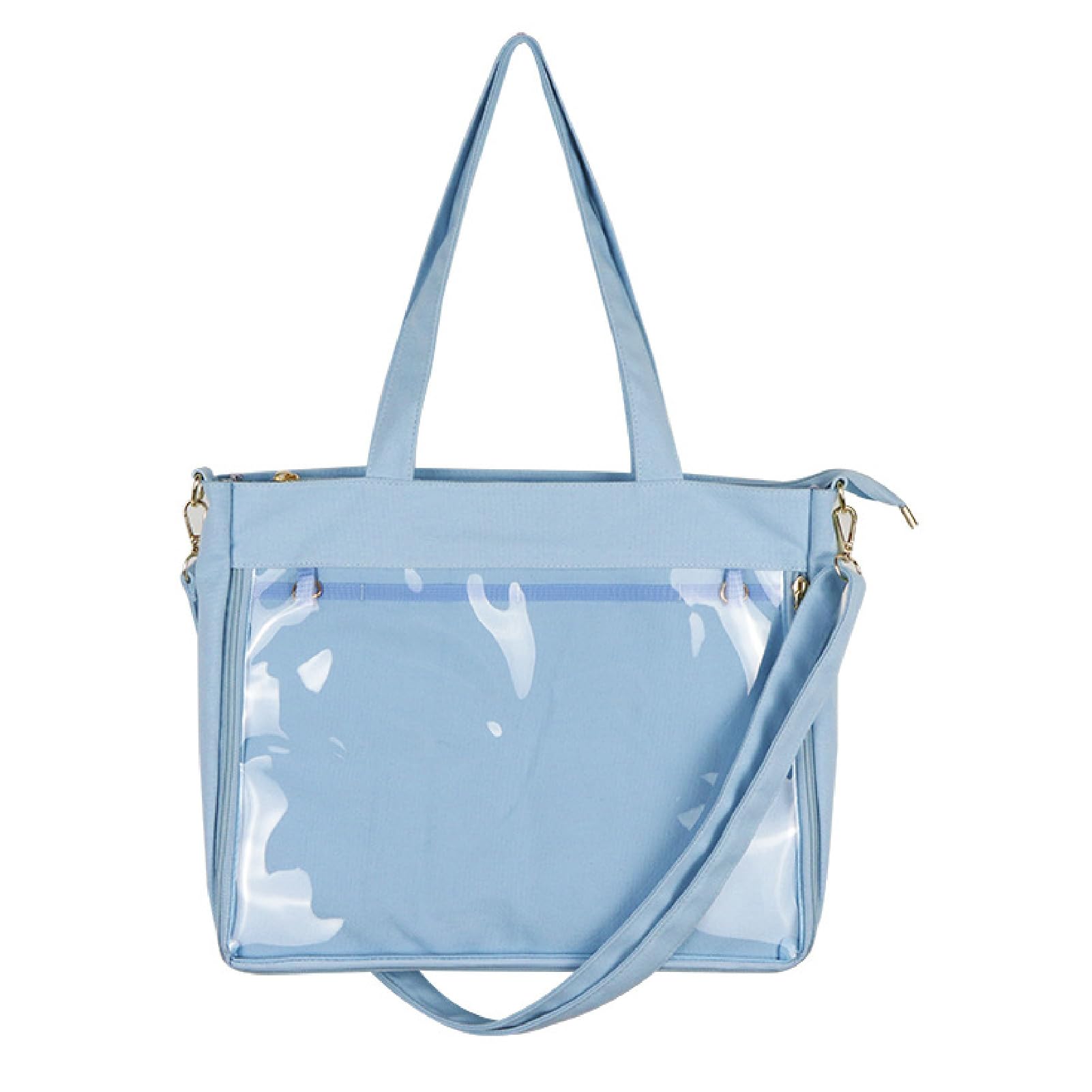 CAWKAY Ita Bag, 2-Way, Canvas Tote Bag, Shoulder Bag, Clear Bag, Decorative Bag, School Bag, Women s (Light Blue)
CAWKAY Ita Bag, 2-Way, Canvas Tote Bag, Shoulder Bag, Clear Bag, Decorative Bag, School Bag, Women s (Light Blue)