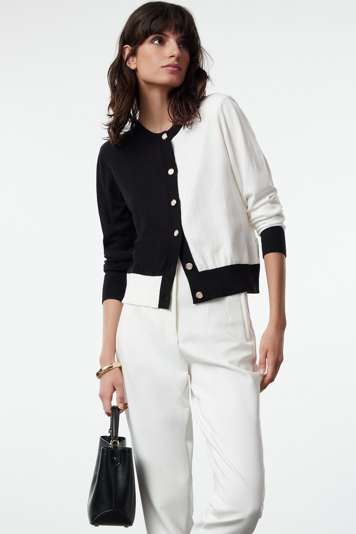Women s Fashion Stylish Cardigan Black Premium Yarn Special Yarn Color Block Jacket Look Knitwear Cardigan M
Women s Fashion Stylish Cardigan Black Premium Yarn Special Yarn Color Block Jacket Look Knitwear Cardigan M