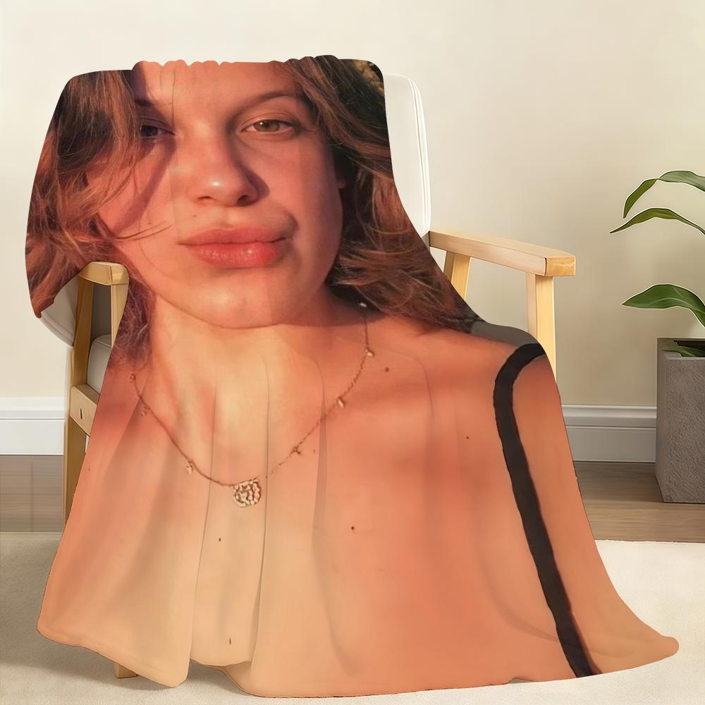 Actor M-Millie B-Bobby B-Brown Blanket Soft Throw Blanket for Home Bedroom Bed Sofa Picnic Travel Office Rest Cover Blanket Gift 150x200cm
Actor M-Millie B-Bobby B-Brown Blanket Soft Throw Blanket for Home Bedroom Bed Sofa Picnic Travel Office Rest Cover Blanket Gift 150x200cm