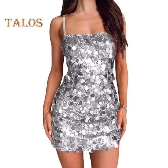 Сексуальное облегающее мини-платье с пайетками для женщин, блестящее вечернее платье на тонких бретельках, без рукавов, с открытой спиной, блестящее клубное вечернее платье M серебряный
Сексуальное облегающее мини-платье с пайетками для женщин, блестящее вечернее платье на тонких бретельках, без рукавов, с открытой спиной, блестящее клубное вечернее платье M серебряный