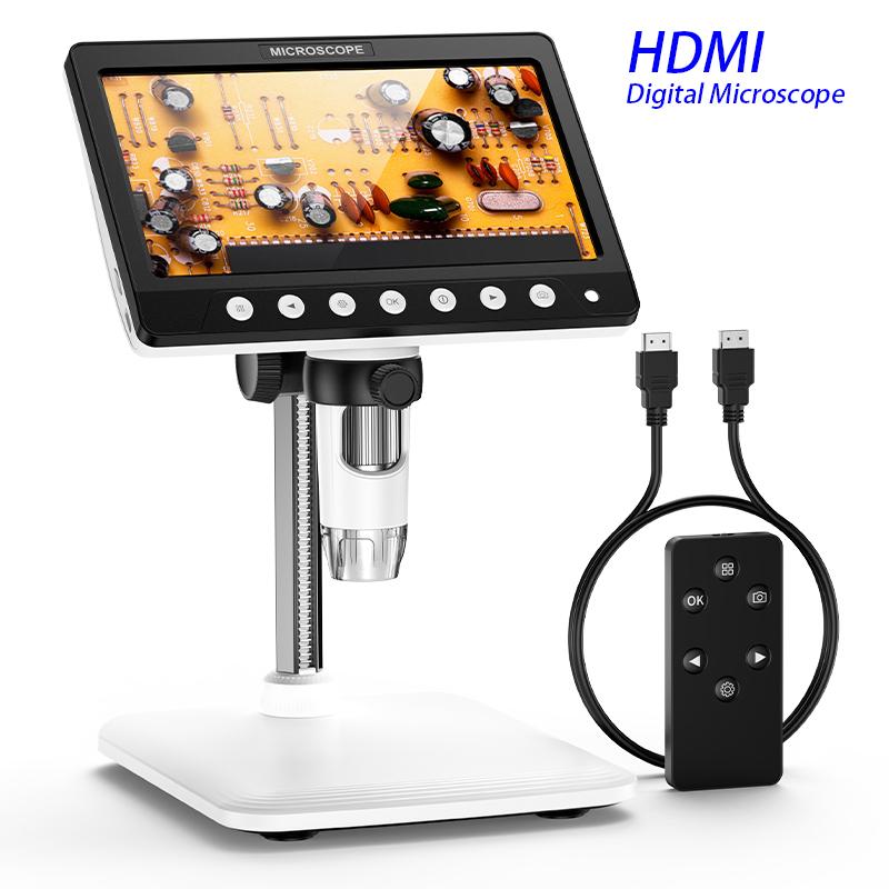 7,0-дюймовый цифровой микроскоп HDMI с увеличением 1200x, 5-мегапиксельная HD-камера USB, профессиональный электронный микроскоп для ремонта с 8 светодиодами
7,0-дюймовый цифровой микроскоп HDMI с увеличением 1200x, 5-мегапиксельная HD-камера USB, профессиональный электронный микроскоп для ремонта с 8 светодиодами