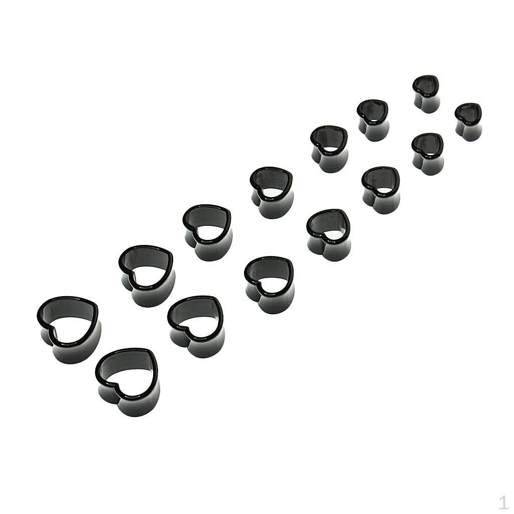 7 пар черных туннельных акриловых беруш в форме сердца 8 мм
7 пар черных туннельных акриловых беруш в форме сердца 8 мм