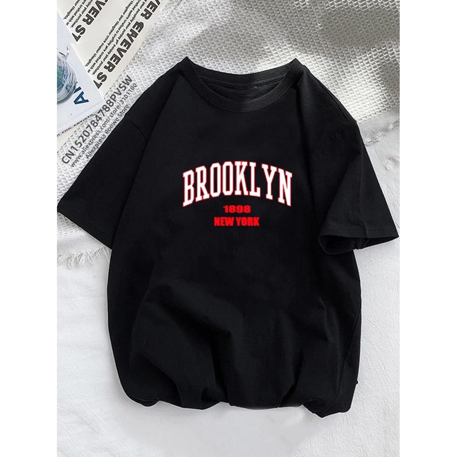 Brooklyn 1898 New York Women Graphic Printed T Shirt Girl Fashion O-neck 2023 Streewear Clothes Causal Female Y2K Tops Tee XXXXXL чорний
Brooklyn 1898 New York Women Graphic Printed T Shirt Girl Fashion O-neck 2023 Streewear Clothes Causal Female Y2K Tops Tee XXXXXL чорний
