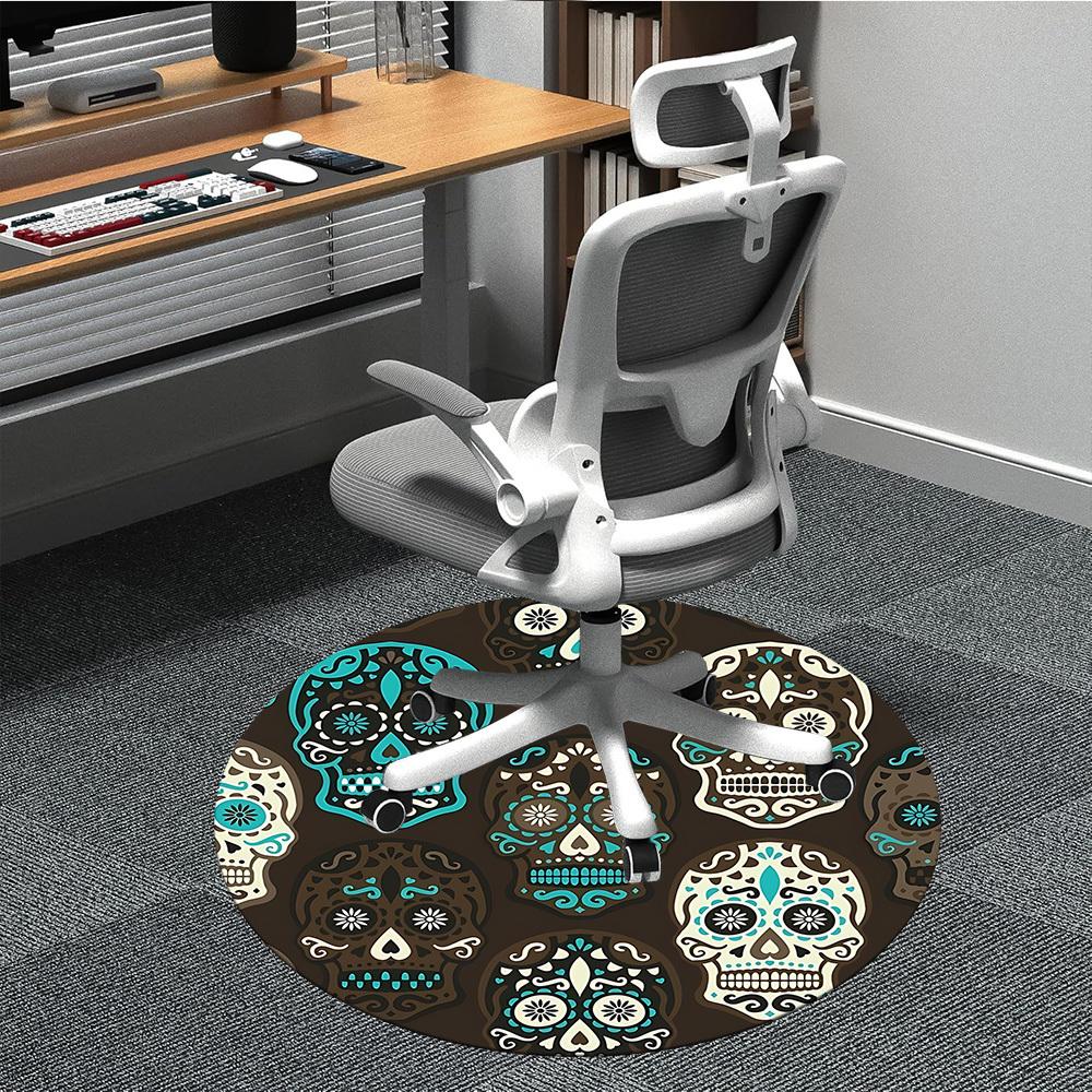 1pc Sugar Skulls Chair Carpet for Office Machine Washable Rug for Office, Good Gift for Family or Friends yy251225220 80cm by 80cm
1pc Sugar Skulls Chair Carpet for Office Machine Washable Rug for Office, Good Gift for Family or Friends yy251225220 80cm by 80cm