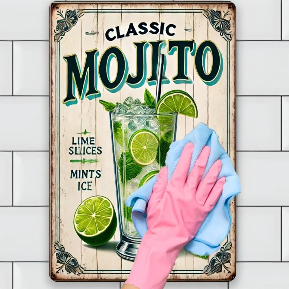 RetroTinWorks Classic Mojito Metal Sign | Vintage Cocktail Decor | Iron Material | Beach Houses & Themed Cafes | Mint Leaf 20x30cm(7.8x11.8inch)
RetroTinWorks Classic Mojito Metal Sign | Vintage Cocktail Decor | Iron Material | Beach Houses & Themed Cafes | Mint Leaf 20x30cm(7.8x11.8inch)