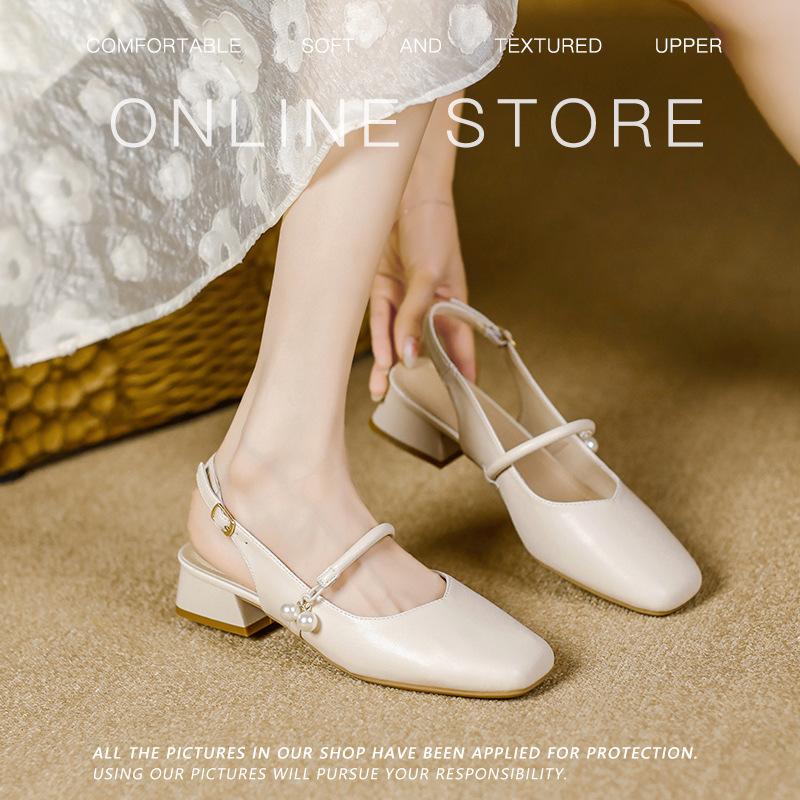 Coarse heel bag head sandals women s new one-word buckle strap high heel Mary Jane shoes square head sandals women 43
Coarse heel bag head sandals women s new one-word buckle strap high heel Mary Jane shoes square head sandals women 43