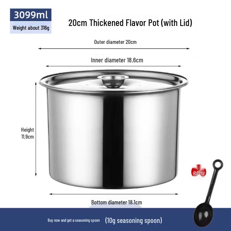 Mubaisen 201 Stainless Steel Ingredient Jar with Lid
Mubaisen 201 Stainless Steel Ingredient Jar with Lid