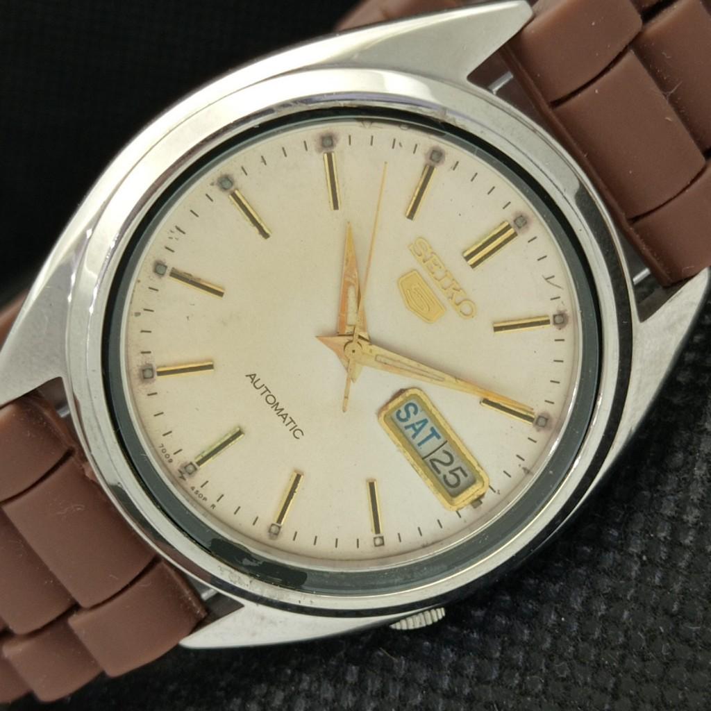 Б/У винтажные мужские часы SEIKO 5 AUTO 7009A из Японии с оригинальным циферблатом 595a-a312395-2 SKU595a-a312395
Б/У винтажные мужские часы SEIKO 5 AUTO 7009A из Японии с оригинальным циферблатом 595a-a312395-2 SKU595a-a312395
