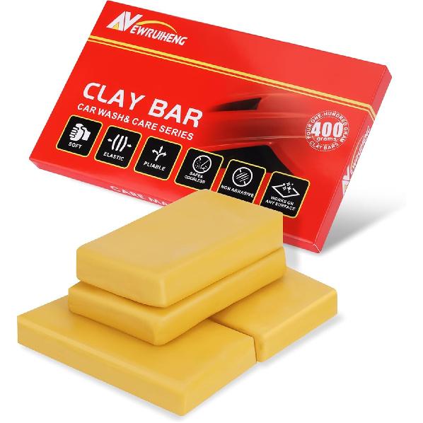 Car Clay Bar 4 Pack 400g, Premium Grade Clay Bars Detailing Magic Clay Bar Cleaner Auto Wash Bars with Washing and Adsorption Capacity for Car Wash 4 Pack
Car Clay Bar 4 Pack 400g, Premium Grade Clay Bars Detailing Magic Clay Bar Cleaner Auto Wash Bars with Washing and Adsorption Capacity for Car Wash 4 Pack
