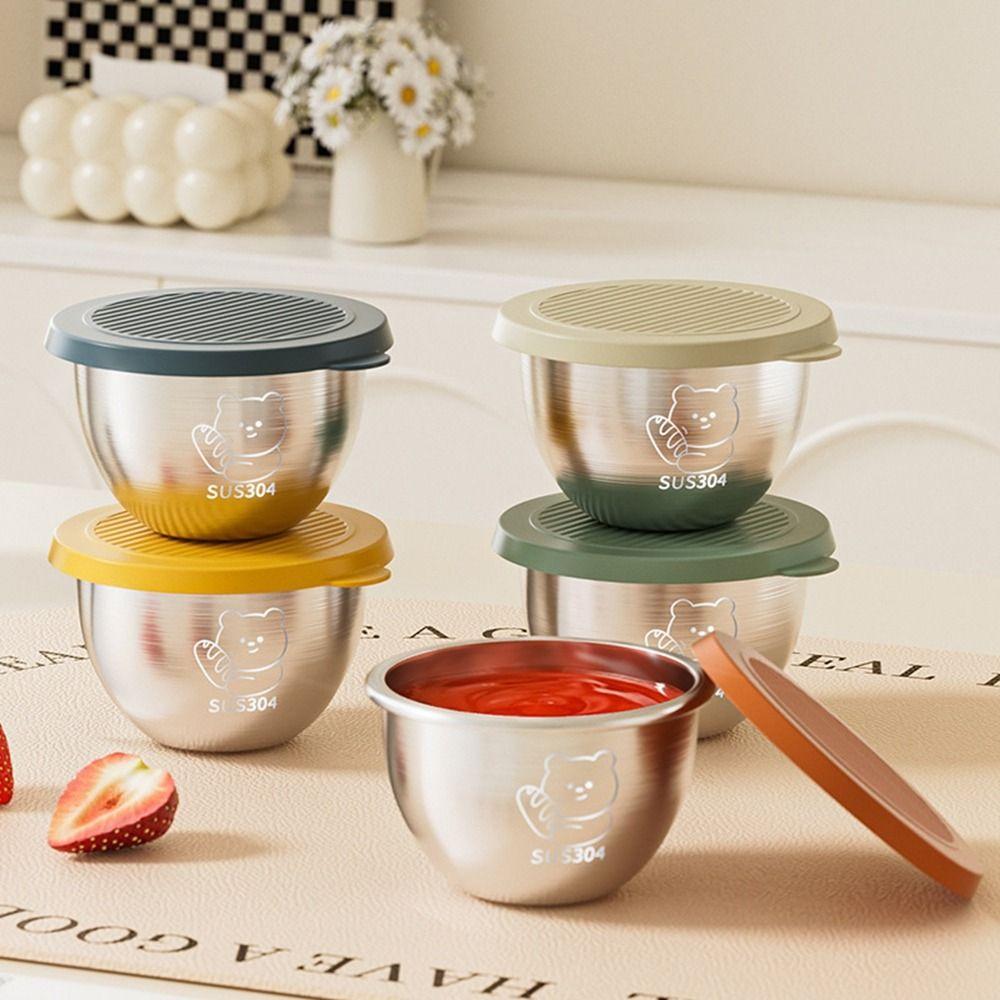 4Pcs 70ML Stainless Steel Bear Sauce Cup Leak-proof Condiment Containers Bear Seasoning Box Kitchen оранжевый
4Pcs 70ML Stainless Steel Bear Sauce Cup Leak-proof Condiment Containers Bear Seasoning Box Kitchen оранжевый