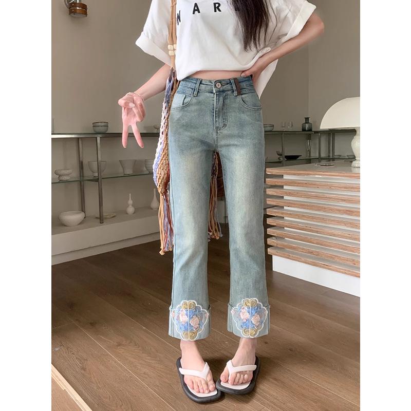 2024 Women s Embroidered High-Waist Cigarette Pants - Summer s New Chic National Style Jeans S
2024 Women s Embroidered High-Waist Cigarette Pants - Summer s New Chic National Style Jeans S