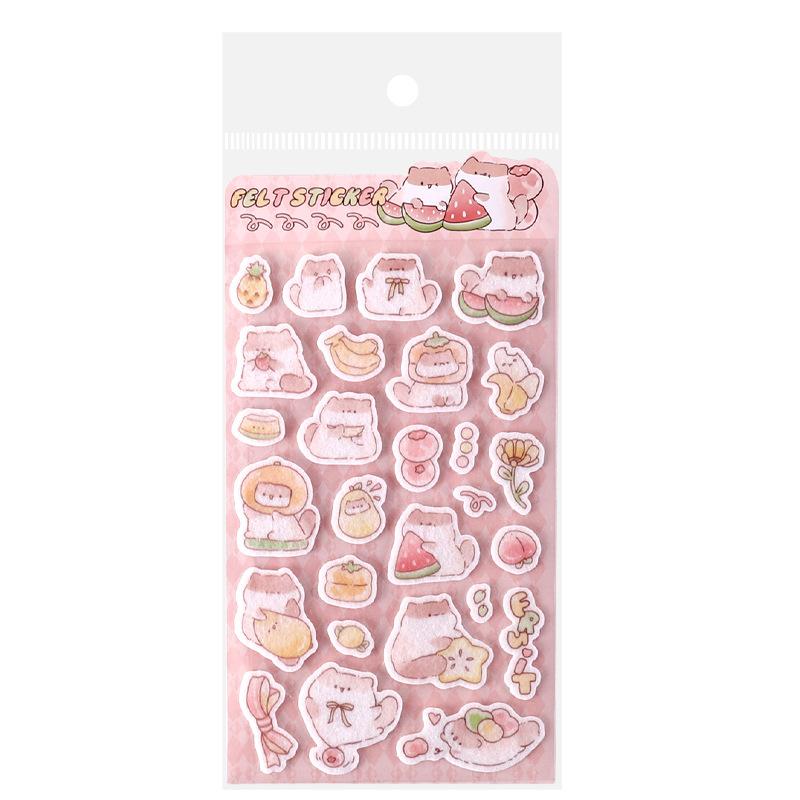 New 1/6Pcs Cartoon Animals Felt Cloth Sticker Creativity 3D Relief Stickers Fun Scrapbooking DIY Diary Decoration Stationery
New 1/6Pcs Cartoon Animals Felt Cloth Sticker Creativity 3D Relief Stickers Fun Scrapbooking DIY Diary Decoration Stationery