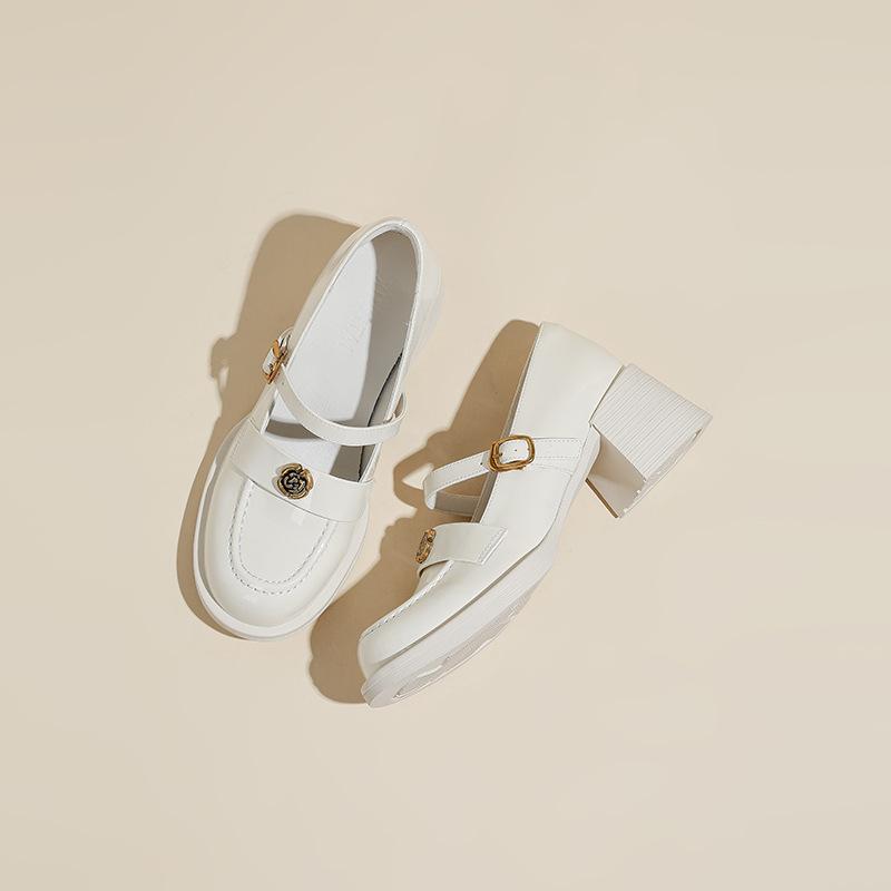 Xiaoxiangfeng Mary Jane shoes 2025 spring and summer new camellia one-button thick heel high heel single shoes light mouth small leather shoes 40 грязно-белый
Xiaoxiangfeng Mary Jane shoes 2025 spring and summer new camellia one-button thick heel high heel single shoes light mouth small leather shoes 40 грязно-белый