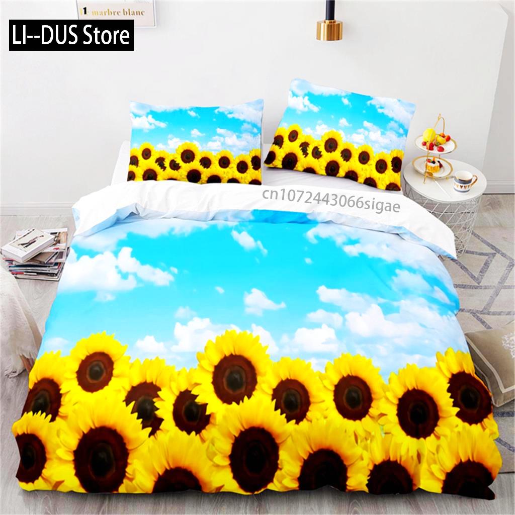 Comforter Nature Theme Sunflower Microfiber Tropical Floral Comforter Yellow Blossom Bedding For Kids Adults Bedroom Comforter (quilt)-EU Single(135*200cm)3pcs
Comforter Nature Theme Sunflower Microfiber Tropical Floral Comforter Yellow Blossom Bedding For Kids Adults Bedroom Comforter (quilt)-EU Single(135*200cm)3pcs