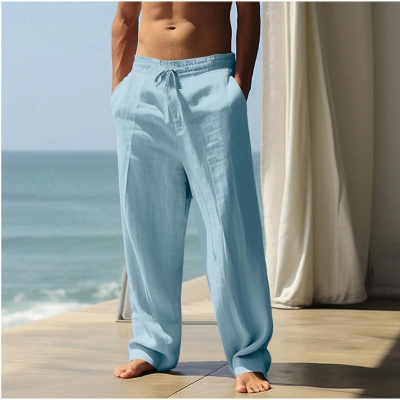 Літній вільний чоловічий одяг Hombre Elegante Casual З куліскою Еластичний пояс Прямі Дихаючі Штани для відпустки XXL небо синє кольору
Літній вільний чоловічий одяг Hombre Elegante Casual З куліскою Еластичний пояс Прямі Дихаючі Штани для відпустки XXL небо синє кольору