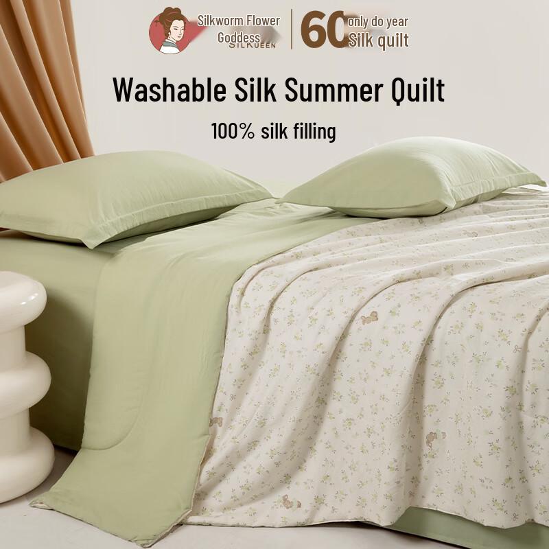SILKUEEN Washable 100% Silk Summer Quilt 150cm x 200cm
SILKUEEN Washable 100% Silk Summer Quilt 150cm x 200cm