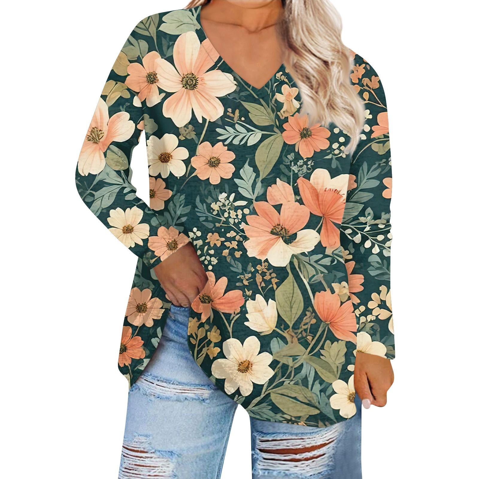 Женская мода с принтом дефолиации и v-образным вырезом плюс размер, повседневная футболка с длинным рукавом, топ XXL
Женская мода с принтом дефолиации и v-образным вырезом плюс размер, повседневная футболка с длинным рукавом, топ XXL