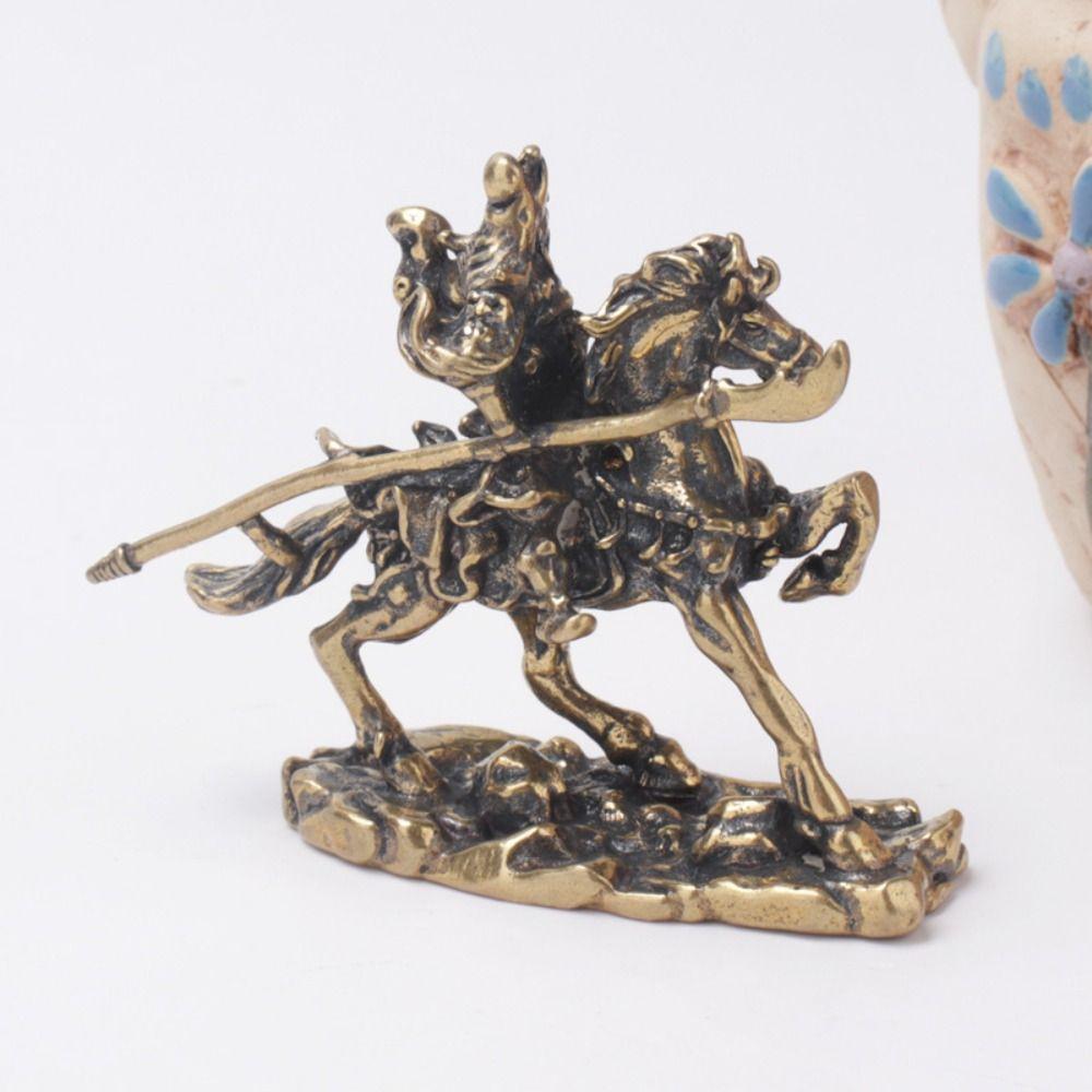 Brass Craft Office Desk Ornaments Antique Ornaments War Horse Statue Guan Gong Sculptures
Brass Craft Office Desk Ornaments Antique Ornaments War Horse Statue Guan Gong Sculptures