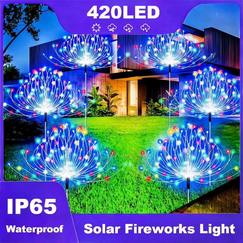 420LED солнечные фейерверки для улицы IP65 водонепроницаемые светодиодные солнечные садовые цветочные фонари 1 упаковка с 8 режимами освещения
420LED солнечные фейерверки для улицы IP65 водонепроницаемые светодиодные солнечные садовые цветочные фонари 1 упаковка с 8 режимами освещения