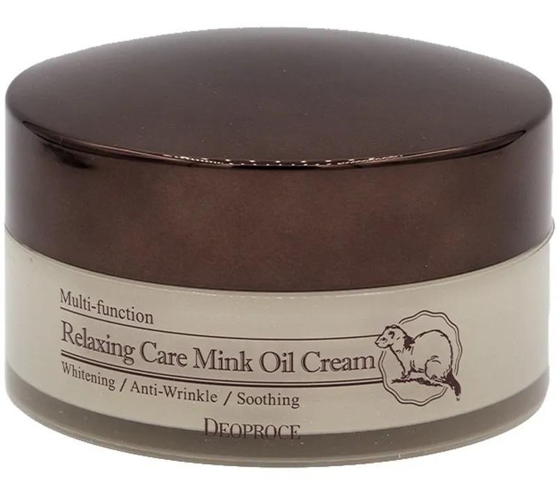 DEOPROCE RELAXING CARE MINK OIL CREAM Антивозрастной успокаивающий крем для лица с жиром норки 100г
DEOPROCE RELAXING CARE MINK OIL CREAM Антивозрастной успокаивающий крем для лица с жиром норки 100г