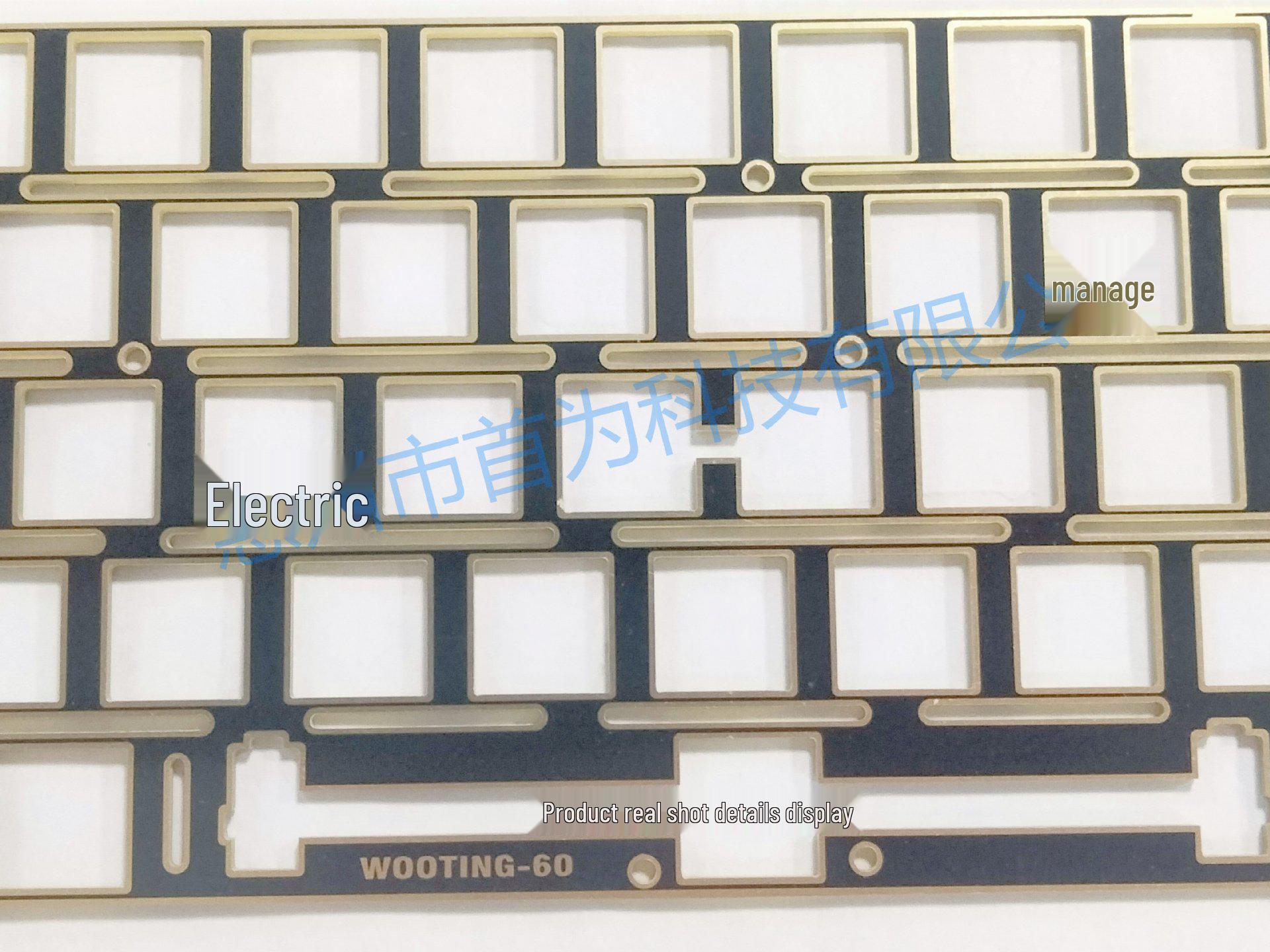 Wooting 60HE FR4 Позолочена позиціонуюча пластина, Покращена для яскравого RGB-освітлення чорний
Wooting 60HE FR4 Позолочена позиціонуюча пластина, Покращена для яскравого RGB-освітлення чорний