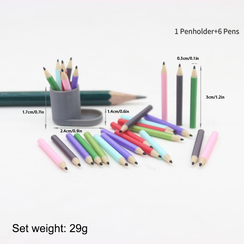 1/12 Mini Pencil Pencil Holder Set School Stationery Dolls Accessories Kid Pretend Play Toy
1/12 Mini Pencil Pencil Holder Set School Stationery Dolls Accessories Kid Pretend Play Toy