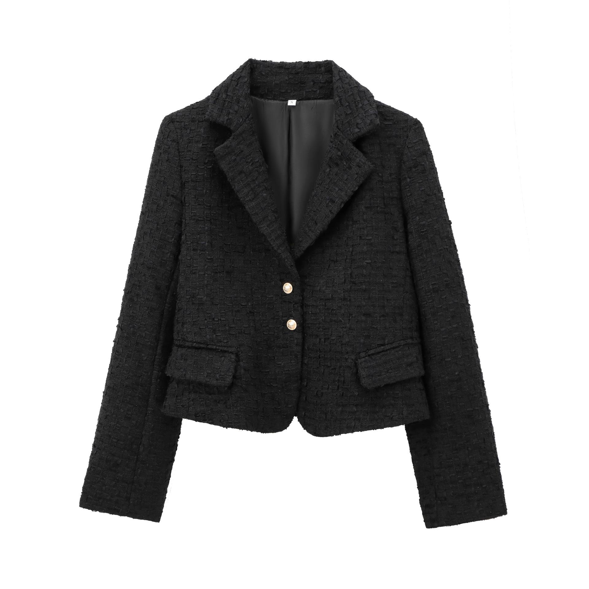 2024 Fall/Winter Fashionable Double-Breasted Textured Long Sleeve Women s Suit Jacket in Chic Little Fragrant Style Medium чёрный
2024 Fall/Winter Fashionable Double-Breasted Textured Long Sleeve Women s Suit Jacket in Chic Little Fragrant Style Medium чёрный