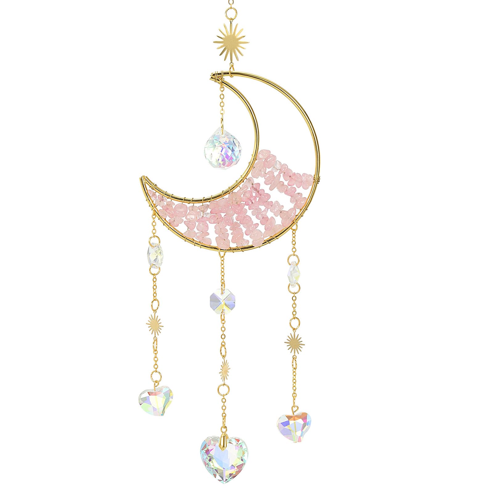 PATIKIL Moon Suncatcher, Pink Crystal Suncatcher for Indoor and Outdoor Use, Windows, Home, Car, Garden, Wedding, Birthday Party Decorations (Pink)
PATIKIL Moon Suncatcher, Pink Crystal Suncatcher for Indoor and Outdoor Use, Windows, Home, Car, Garden, Wedding, Birthday Party Decorations (Pink)