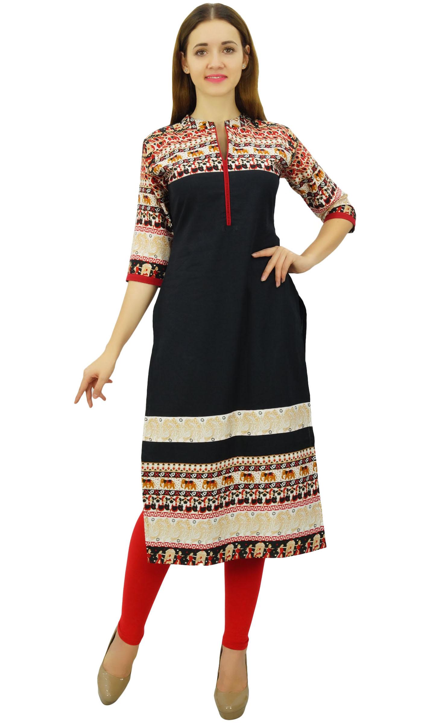Phagun жіноче дизайнерське чорне пряме плаття Kurti з етнічним коміром Kurta - 6 чорний
Phagun жіноче дизайнерське чорне пряме плаття Kurti з етнічним коміром Kurta - 6 чорний