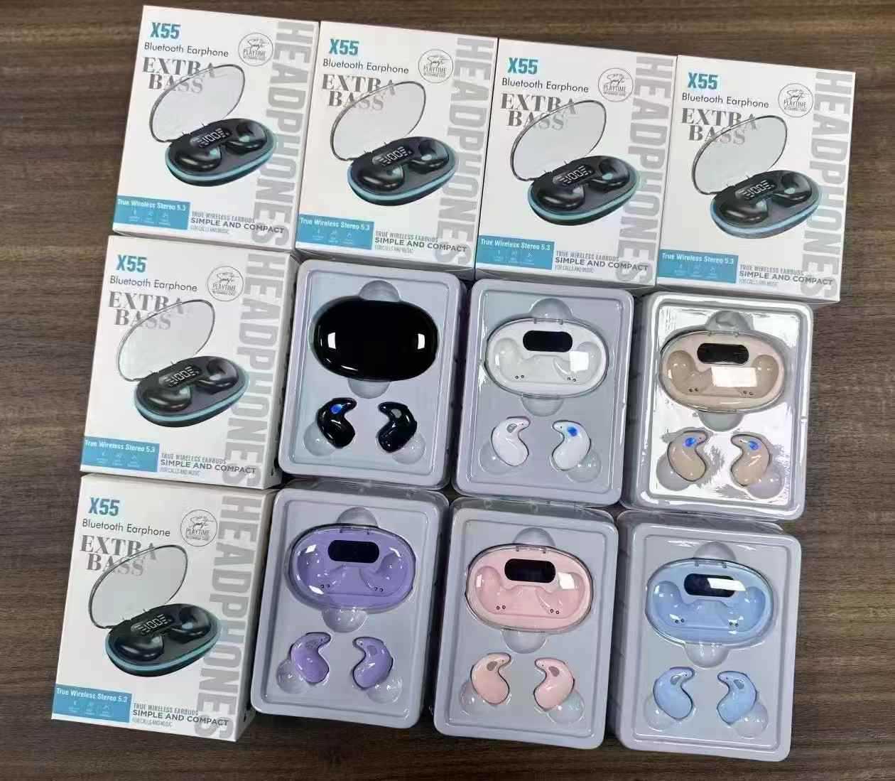 X55 Sleep-Invisible Bluetooth Earphones: Comfortable, Noise-Cancelling, Long Battery Life, Perfect for Sports X55 Boxed Skin Tone
X55 Sleep-Invisible Bluetooth Earphones: Comfortable, Noise-Cancelling, Long Battery Life, Perfect for Sports X55 Boxed Skin Tone