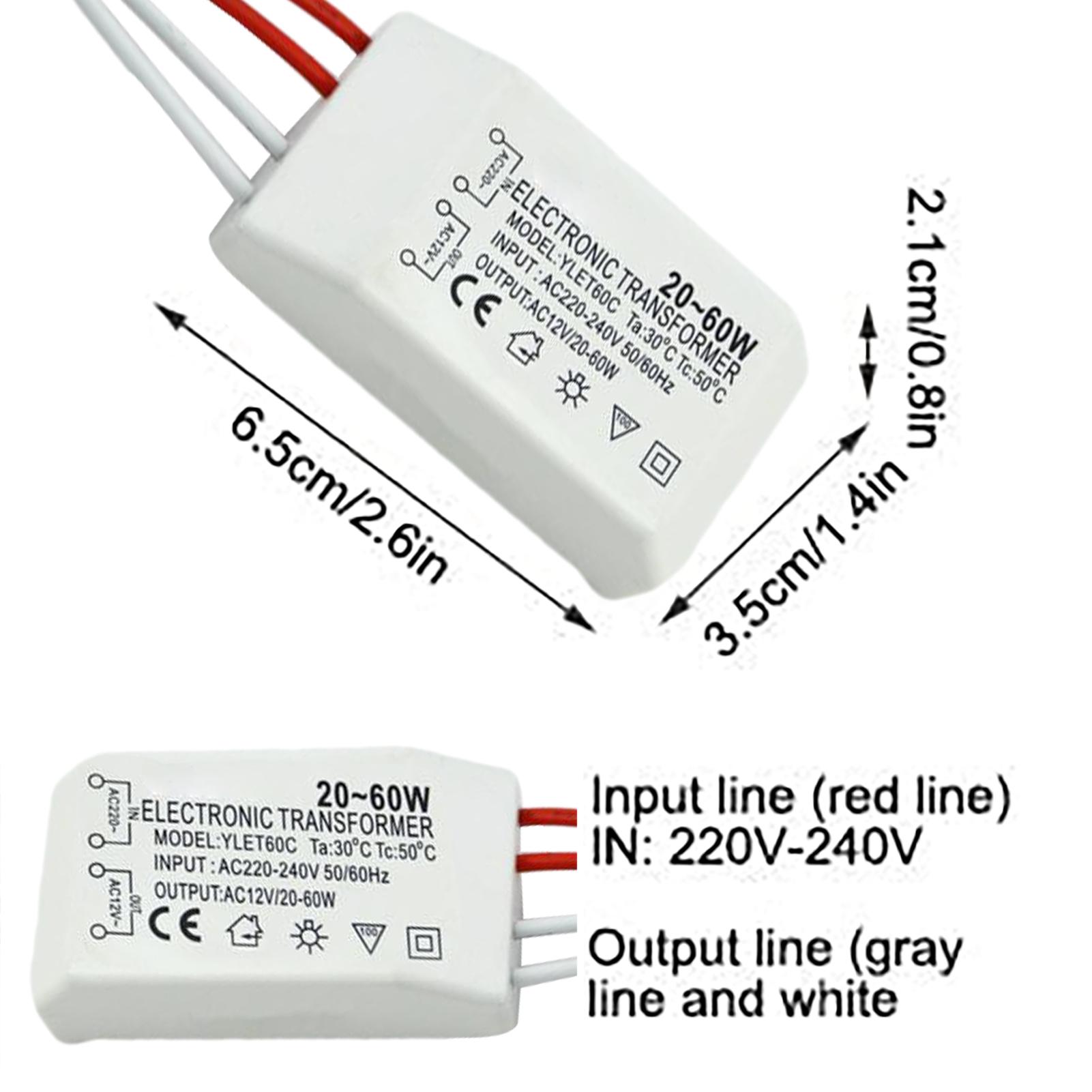 Electric Tools 220V To AC 12V Electronic Transformer Power Supply For Lamp Beads Transformer High Quality Voltage Converter білий
Electric Tools 220V To AC 12V Electronic Transformer Power Supply For Lamp Beads Transformer High Quality Voltage Converter білий