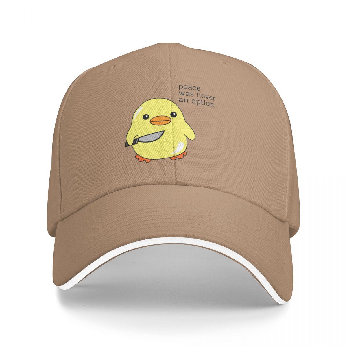 Duck Peace Was Never An Opition Printed Baseball Caps Snapback Baseball Hats Breathable Casual Casquette Outdoor Unisex One Size
Duck Peace Was Never An Opition Printed Baseball Caps Snapback Baseball Hats Breathable Casual Casquette Outdoor Unisex One Size