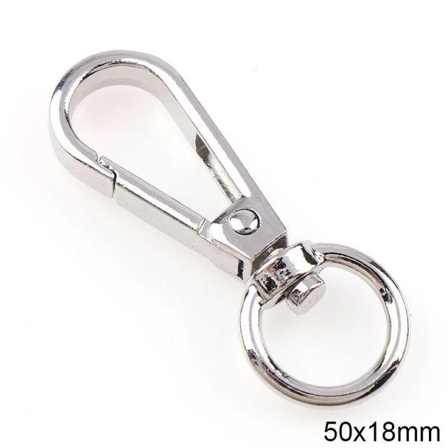 3/10 pcs Swivel Lobster Clasp Hooks Keychain Split Key Ring Connector for Bag Belt Dog Chains DIY Jewelry Making Findings
3/10 pcs Swivel Lobster Clasp Hooks Keychain Split Key Ring Connector for Bag Belt Dog Chains DIY Jewelry Making Findings