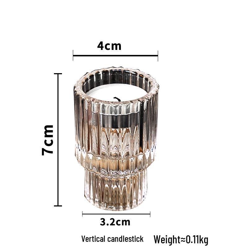Elegant Glass Candlestick Holder for Table Decoration
Elegant Glass Candlestick Holder for Table Decoration